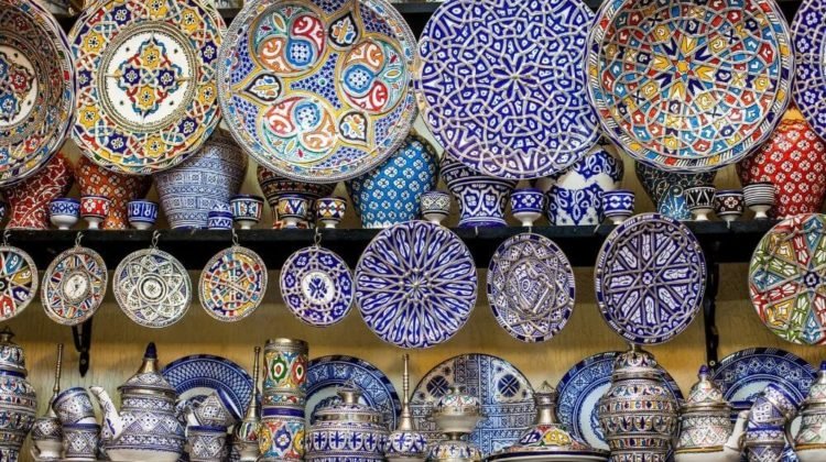 How Is Moroccan Pottery Typically Made And Designed?